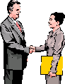Business people shaking hands